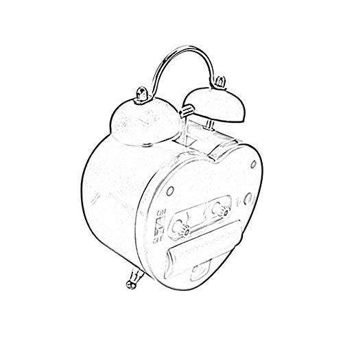 Skaisk Double Bell Alarm Clock For Heavy Sleepers,Classic Portable Heart-Shaped Desktop Alarm Clock,Lovely Present Or Home Decoration #TOP4