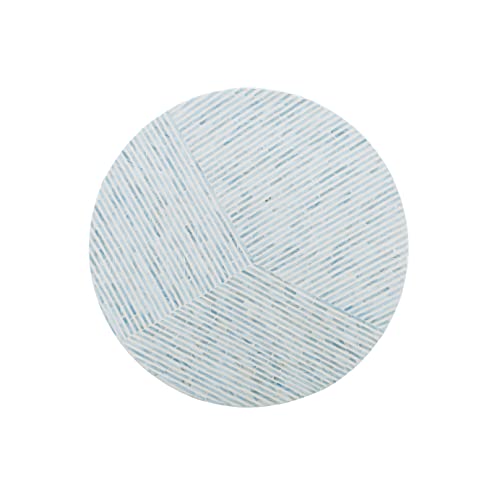 The Perrin Blue Capiz Round Coffee Table by Linon - Image 5