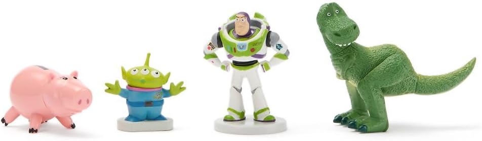Disney Store Official Toy Story Figure Set - 8 Fully Sculpted Disney Figures Including Buzz Lightyear, Woody, Jessie & More in Double-Tiered Box with Scenic Backgrounds - Image 3