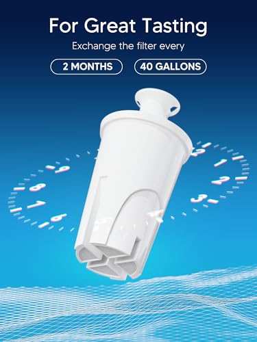 Water Filter Replacements Fit for Bri-ta Pitchers and Dispensers Compatiable with Bri-ta Filter Replacement Fit for Bri-ta Water Pitcher Classic OB03, 35557 Ma-vea 107007, and More, 6 Count By BOGDA