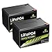 GREENOE 12.8V 7Ah Lithium LiFePO4 Battery - 2000+ Cycles, Lightweight, Built-in BMS, Ideal for Solar Systems, Ride-on Toys, and Home Alarms | 12V 7AH-2 Pack