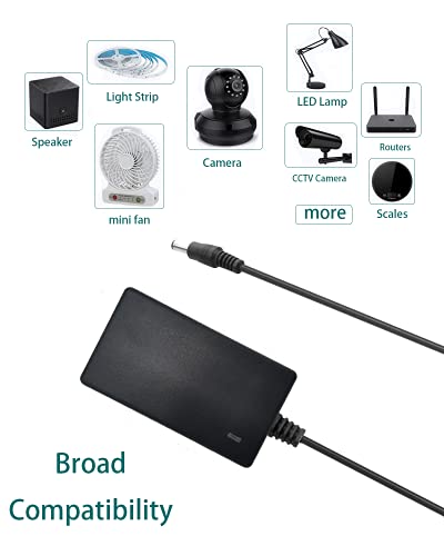 image for HZHFCB 2 Pack 24V 2A 48W Power Supply Adapter 100~240V AC to DC 24Volt