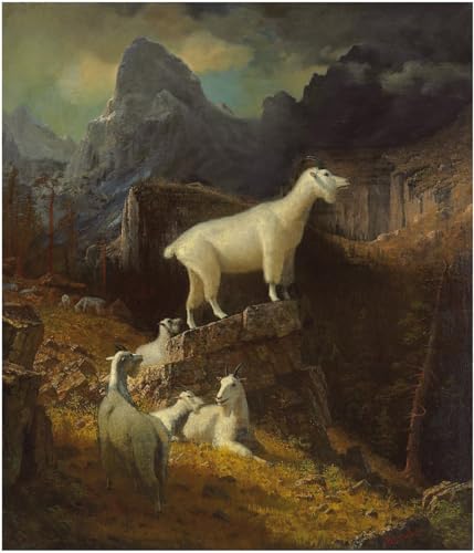 Affiche toile grand format Albert Bierstadt, reproduction d'art haute définition pour bureau