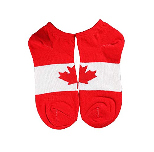 Namcyanly Canada Flag Socks for Men or Women Canada Maple Leaf Kids Crew Socks Low Cut Ankle Socks for Boys Girls Baby