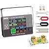 BINTA Monitor batteria shunt 500A 8-100V Schermo a colori da 2,4 pollici per batterie Lifepo4 al litio sigillate gel allagato, retroilluminazione impermeabile monitor batteria con copertura scorrevole