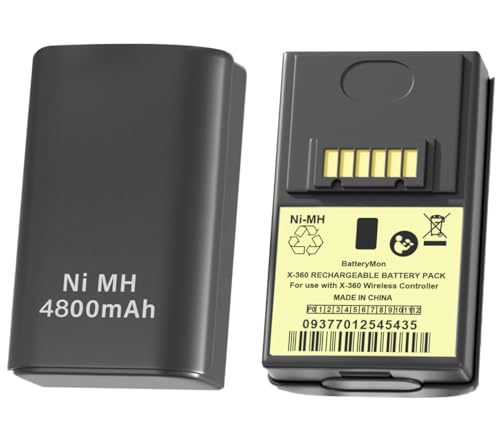 Xbox 360 Controller Rechargeable Battery Pack 4800mAh