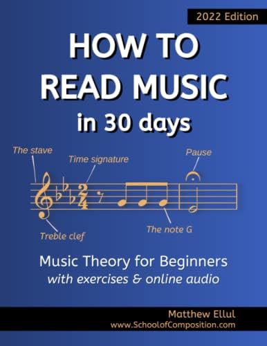 How to Read Music in 30 Days: Music Theory for Beginners - with exercises & online audio (Practical Music Theory)