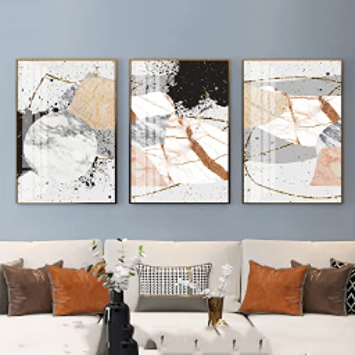 Impression Sur Toile Salon Affiches Nordiques Marbre Abstrait