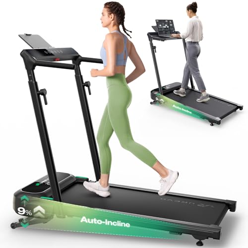 UREVO Foldimix 5L Treadmill with Desk and Incline