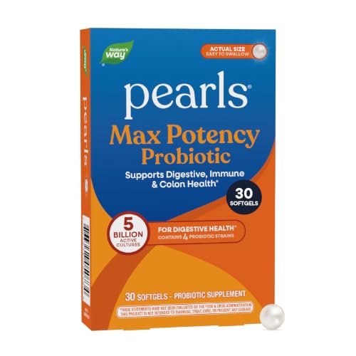 Nature's Way Probiotic Pearls Max Potency Softgels, 5 Billion CFU, 30 ct - image 1