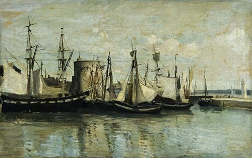 Tableau La Rochelle Entrée de Cale Sèche - Poster vintage 60x90cm