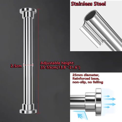 Patas de soporte de acero inoxidable para lavabo de baño ajustable 35-55cm 6