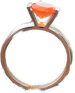 Carnelian Ring| Engagement Ring| Orange Stone Ring| Prong Ring| Floating Carnelian Gemstone Ring| Handmade Gemstone Jewelry| Prong Set Ring| Round Stone Ring| Boho Ring| Carnelian Jewelry