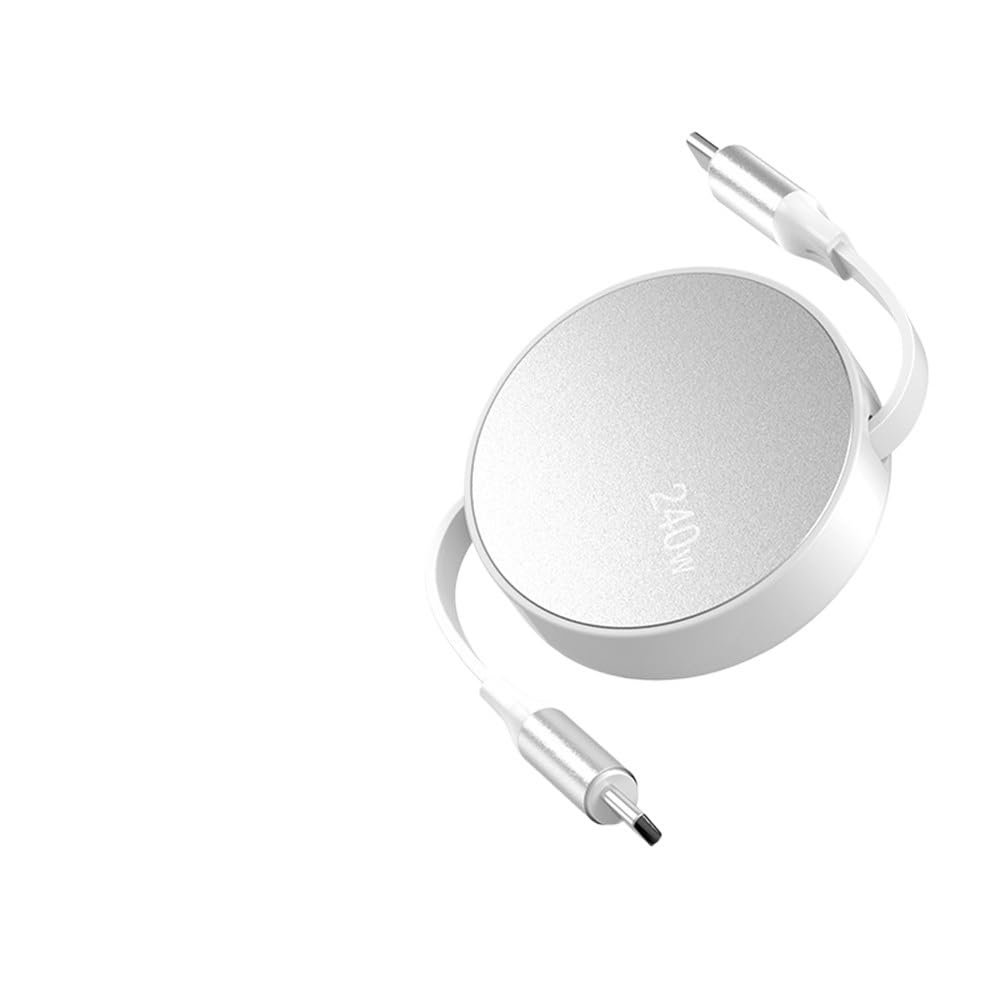 Retractable TPE-c to TPE-c 240W Fast Cable for All USB Data Wire Portable Cable(Purple)