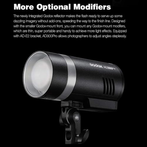Image of GODOX AD300 Pro AD300Pro Outdoor Flash for Canon Sony Nikon Fuji Olympus Panasonic Cameras,2.4G TTL HSS 1 / 8000s,320 Full Power Flashes