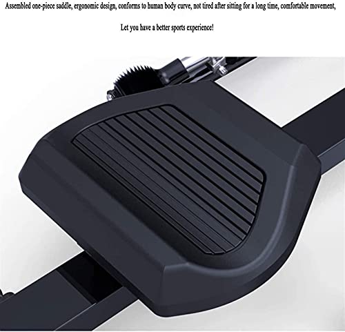 Image of Equipment Home Gym Rowing Machine Cardio Workout Fitness Home Foldable Resistance Rowing Machine with LCD Monitor and 6 Levels Adjustable Mu