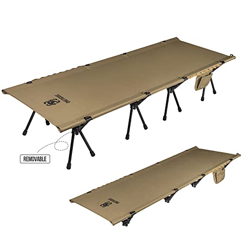 Onetigris Lightweight Camping Cot With Leg Extenders, Strong Support 330 Lbs, Durable Compact Tent Folding Bed For Adults Outdoor Overnighter Camping, Hiking, Travel, Rv, Beach, Office Nap #TOP2
