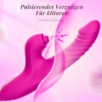 Vibradorador Mujer 4in1 juguetes sexuales, Vibrador Punto G Clítoris 7x10 modos de empuje vibración succión lamiendo consoladores.. para mujer sexy, juguetes eróticos pour jouets sexuels