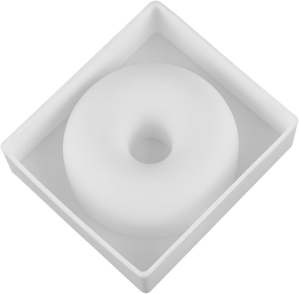 Silicone Donut Mold DIY Baking Mould Non-stick and Easy to 2pcs in White for Professional Baking and Daily Use