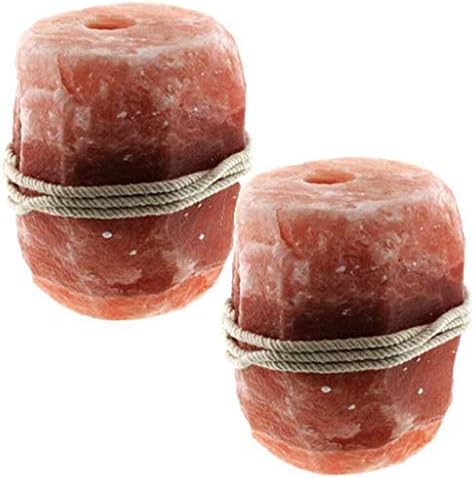 Organic Pink Himalayan Rock Salt Lick with Rope - 1KG 3KG 5KG Small Medium Large - Horse Livestock Licking Salt Supplement Treat (2, 3KG MEDIUM)
