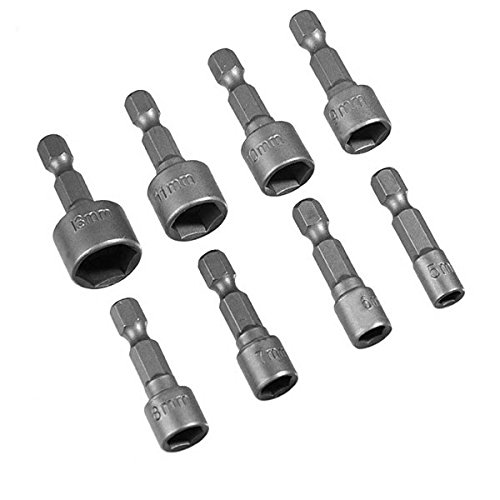 ROSENICE 8 Stück Stern Bit Stecknüsse mit Bithalter Set für 1/4 "Hex-Treiber