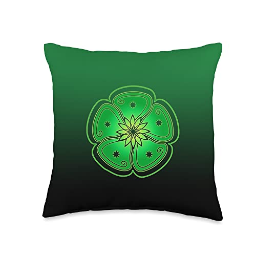 Peyote Cactus Symbol Mandala Lophophora Williamsii Desert Throw Pillow