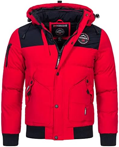 Giubbotto Invernale Uomo Geographical Norway Volva – Caldo E Ventoso, Perfetto Per L’Autunno E L’Inverno | Marino, Taglia XXL