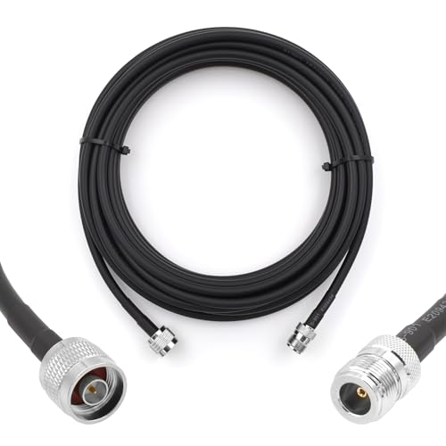 Câble coaxial 5D-FB 20m de qualité supérieure étanche faible perte N mâle