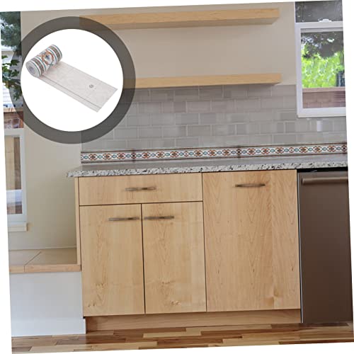 Asakkura 1 rolo de acabamento e borda de cozinha fácil estilo de azulejo de parede vintage adesivos