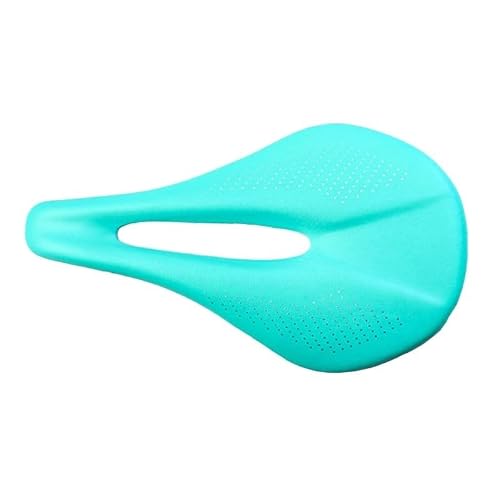 VFdthR Bike Seat Full Carbon Saddle Road,MTB Mountain Bike Bicycle For Cycling Trail Comfort Races Seat Power 240-143/155mm(Green 143 White logo)