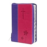 Luther21: Luther21 - Standardausgabe - Kunstleder 2Tone lila/pink - Silberschnitt - Griffregister - Reißverschluss
