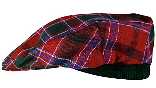 Casquette plate tartan élastique taille unique confortable