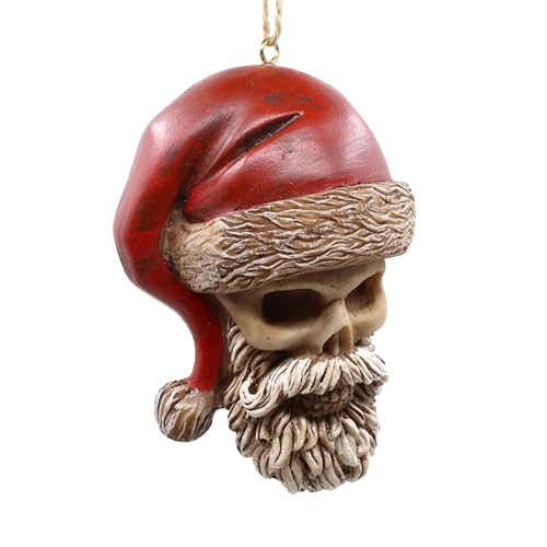 Bella Haus Design Christmas Shoppe Santa Skull Christmas Tree Orn...