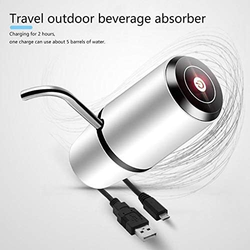 Automatic Rechargeable Electric Water Pump Portable Bottles Dispenser Gallon Drinking Bottle Switch(OneColor)