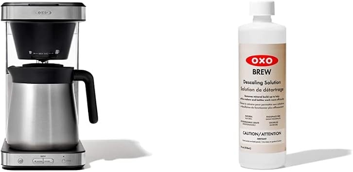 OXO Brew 8 Cup Coffee Maker + Descaling Solution