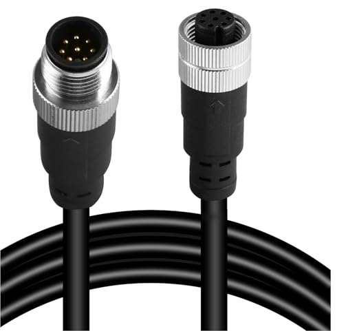 Cable M12 blindado de 8 pines industrial para automatización sin interferencias