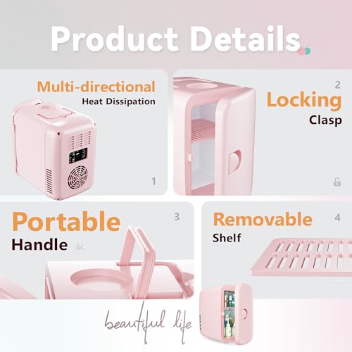 EUHOMY Mini Fridge PF-4F の商品画像 6