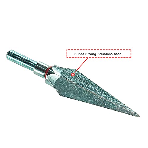 Wisdom Hunting Broadheads 150 Grains One Piece Broadhead Archery Target Tip Arrowheads Archery Field Points 12Pcs And 1Pcs Broadhead Box 150 Grains Broadheads Green #TOP4