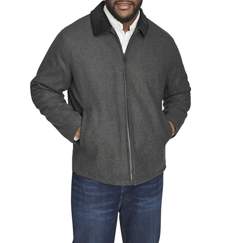 Image of Dockers Men's Wool Blend Quilted Bib Jacket Coat