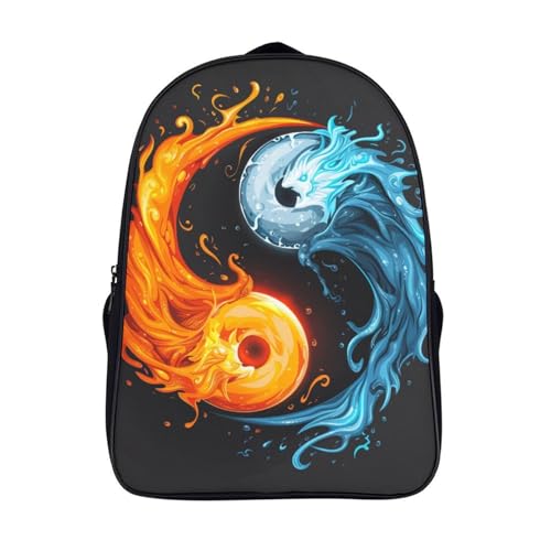 Sac à dos yin yang bagua enfant sacs scolaires garçons filles voyage école 40cm
