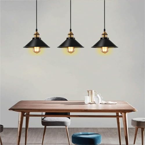 Lámpara industrial creativa E27 con acabado de hierro para interiorismo de diseño 6