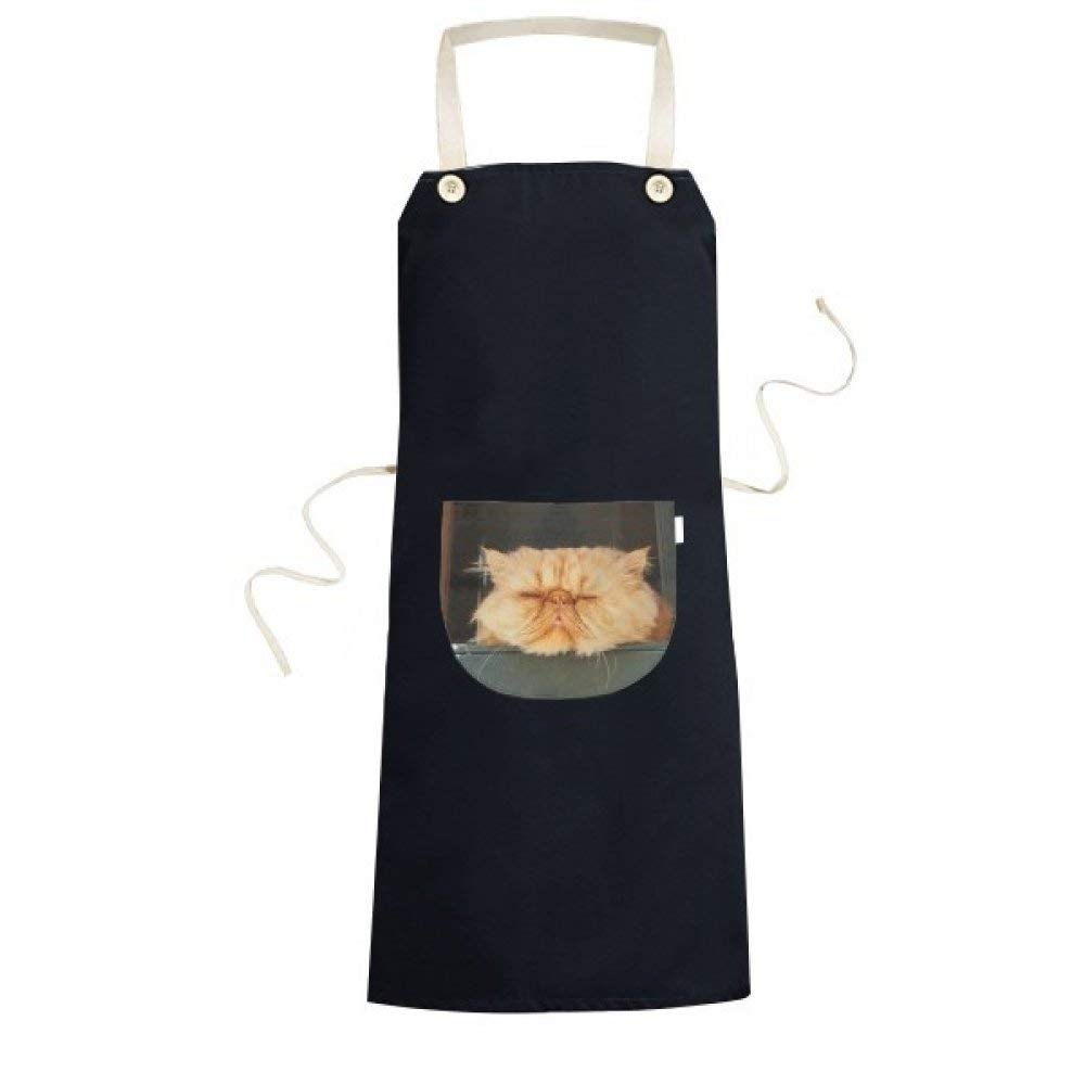 Tablier chat jaune humour pour cuisiner en famille repas convivial