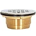 EZ-FLO 15306 No-Caulk Brass Shower Drain, Stainless Steel