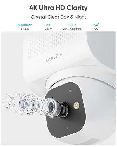 blurams 4K Ultra Security Cameras Wireless Outdoor with 5W Solar Powered - image 3