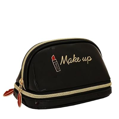 Camomilla Milano Portagioie Donna, Beauty case, Collezione Make Up, Colore Nero