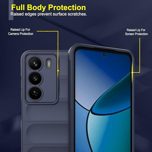 Image of amazon basics Back Case Cover for Realme C73 5G | Compatible for Realme C73 5G Back Cover | Liquid Silicon Magic Case with Camera Protection | Sapphire