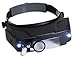 HAWK OPTICALS LED Illuminated Head Magnifier with 4 Lenses, and an Extra Swivel Down Lens - MG9005