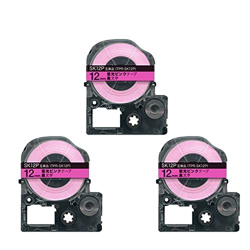 �L���O�W�� �p �e�v�� PRO 12mm �u���s���N ������ SK12P �u�����x�� ���S�� �݊��e�[�v 3�Z�b�g | KING JIM SR-GL1/2 SR-MK1 SR-R560/680/980 SR-RK2 SR45/55/150/170/250