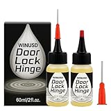 Door Hinge Lubricant Needle Oiler | 2 oz Lock Lube for Keyhole | Chain Lube Anti Seize Squeaky Door Hinge Oil for Bicycles, Zipper, Lock | Home Maintenance Kit for Quiet Doors, Hinges & Hardware​