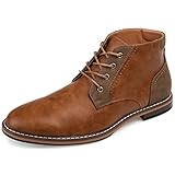 Vance Co. Mens Franco Wide Width Tru Comfort Foam Lace-up Round Toe Chukka Boot Brown 13 Wide MENS US